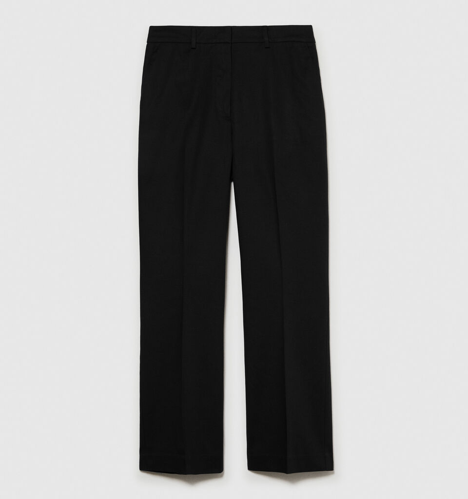 High-waisted trousers - women's high-waisted trousers - Black | Sisley image number 6